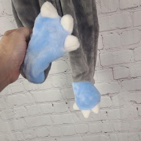 Mick Mack. Footie. Blue and Gray. 0-3 Months - Picture 3 of 10